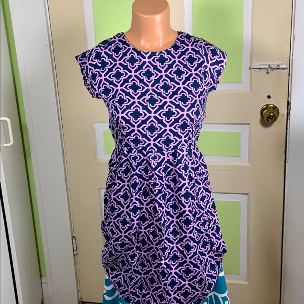 ESCAPADA SUMMER DRESS purple &black SMALL